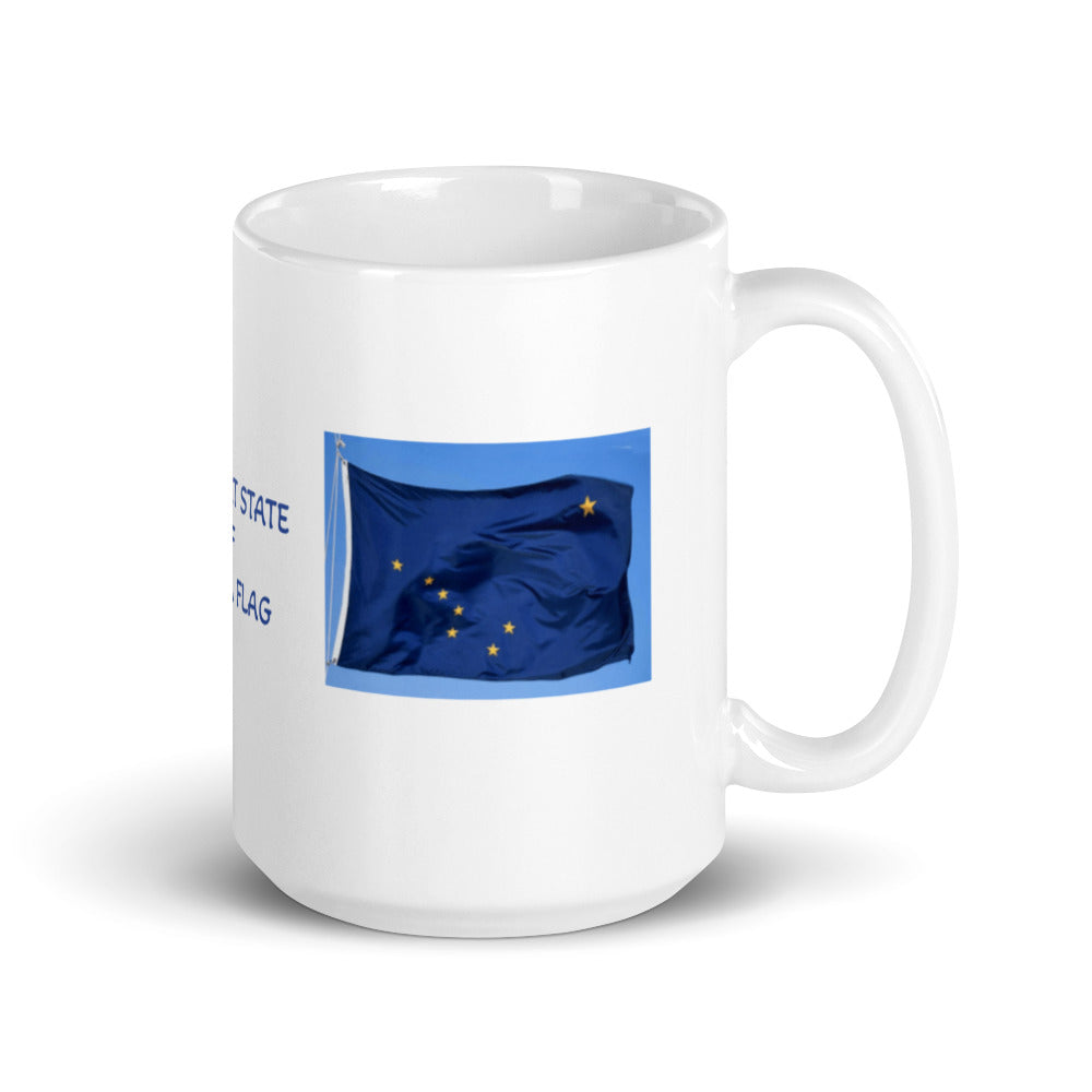 The Great State of Alaska Flag White Glossy Mug