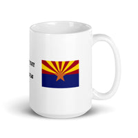 The Great State of Arizona Flag White Glossy Mug