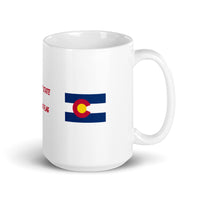 The Great State of Colorado Flag White Glossy Mug