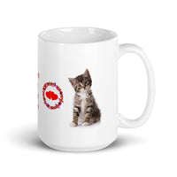 Kittens are Pure Love Design White Glossy Mug
