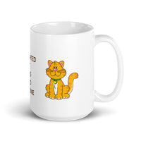 Motivated By Cats & Caffeine White Glossy Mug