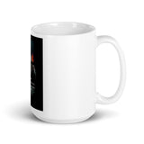 Kitten with Butterfly White Glossy Mug