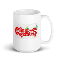 Merry Christmas White Glossy Mug Great Gift for the Hoildays