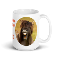 Horsing Around White Glossy Mug