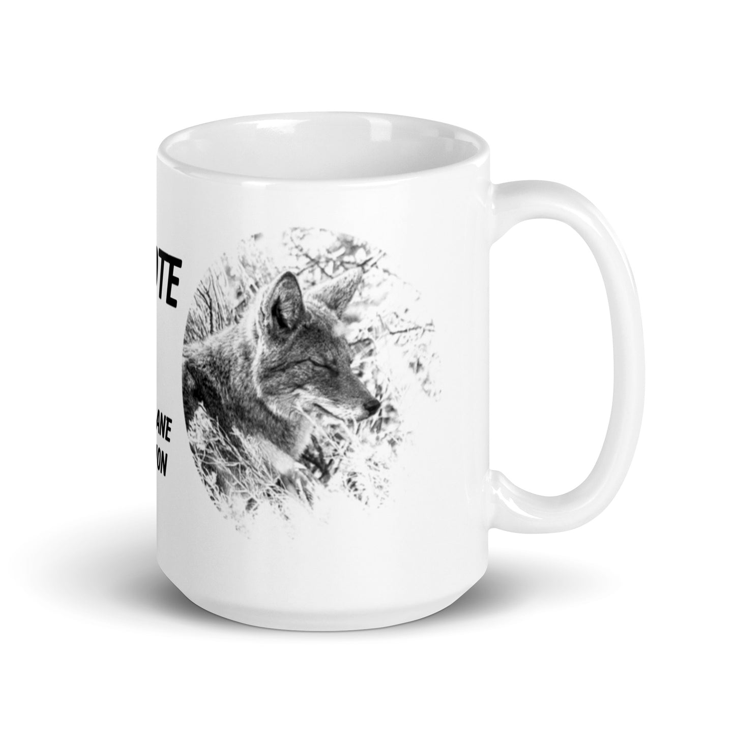Sarah-Jane Collection Coyote White Glossy Mug