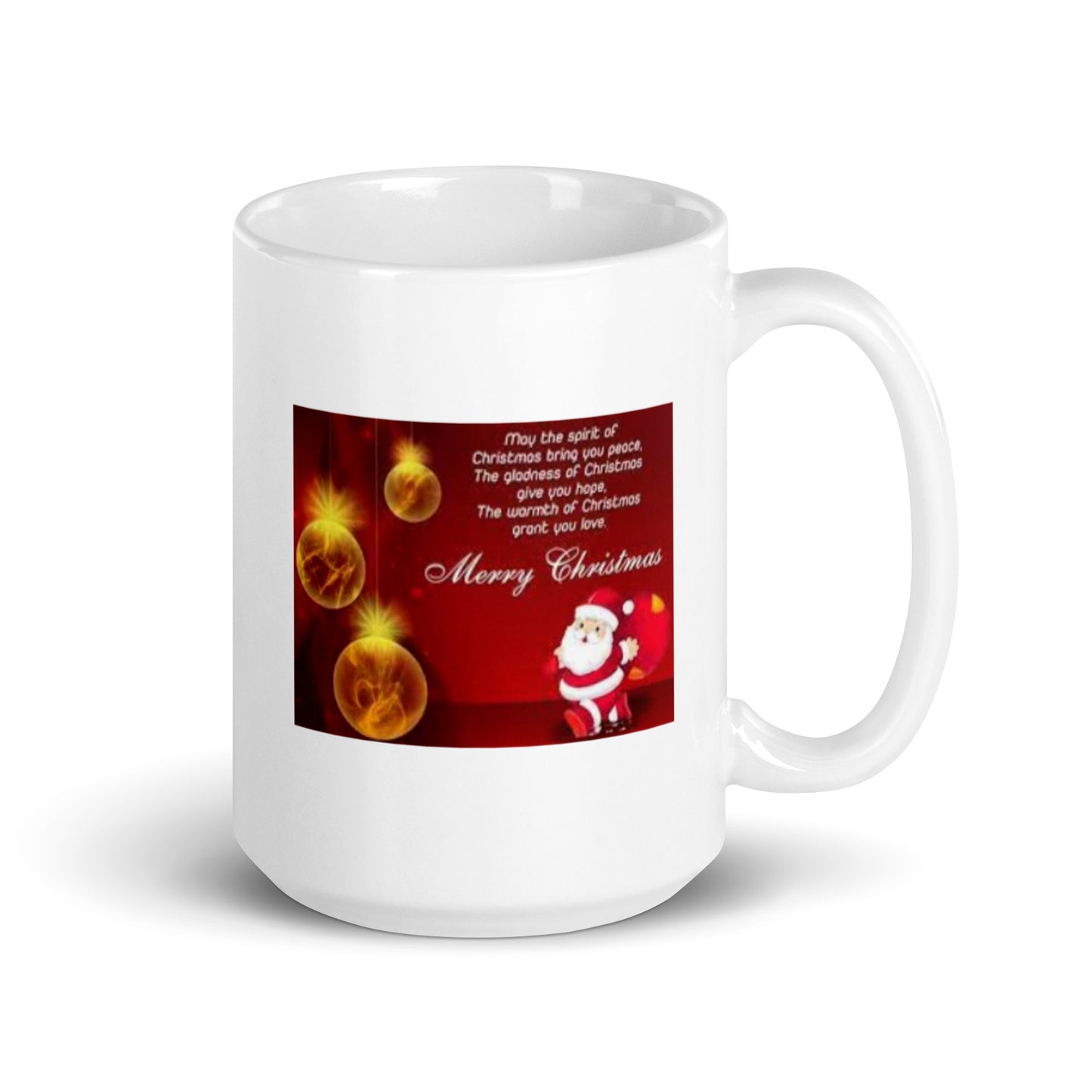 Merry Christmas White Glossy Mug
