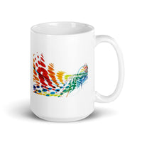 Abstract Art White Glossy Mug