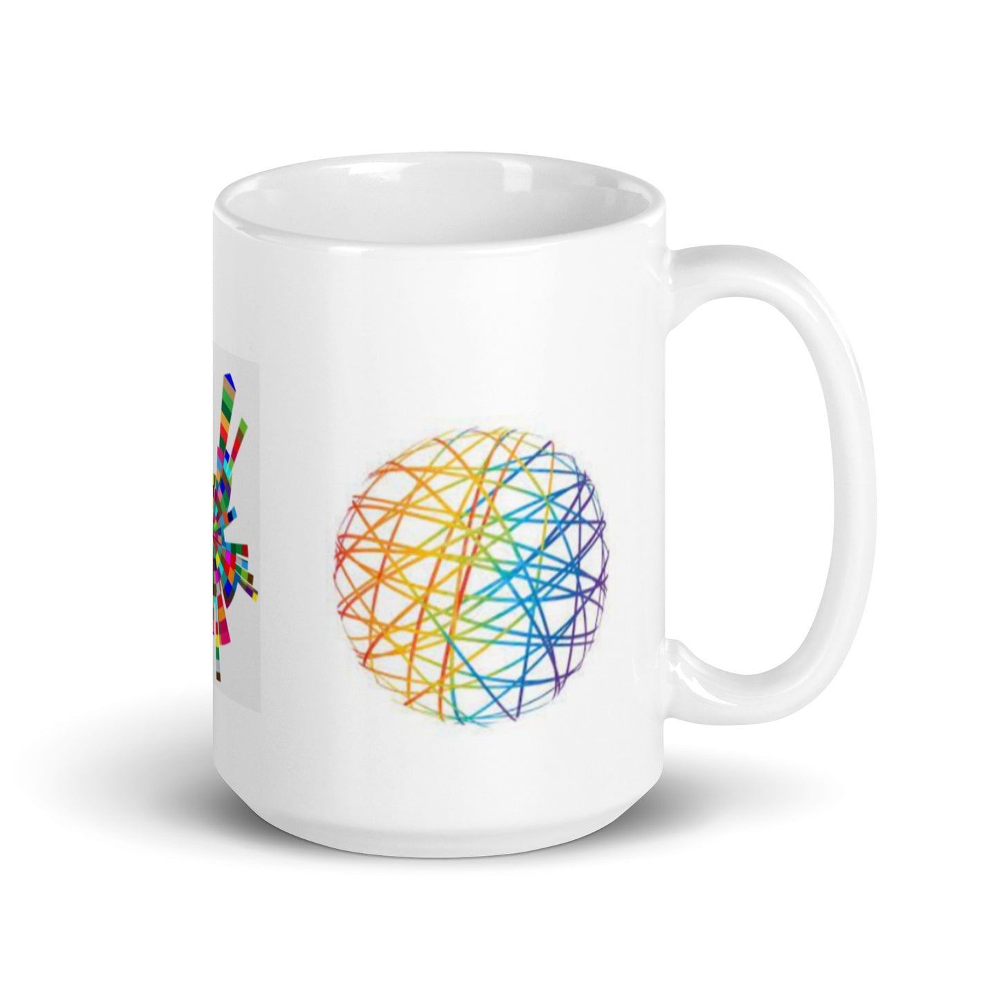 Abstract Art White Glossy Coffee Mug