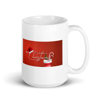 Holiday Merry Christmas White Glossy Mug