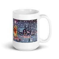 Merry Christmas Holiday White Glossy Mug