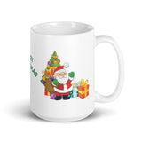 Merry Christmas with Santa White Glossy Mug