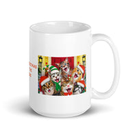 Merry Christmas from The Kittens White Glossy Mug
