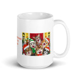 Merry Christmas from The Kittens White Glossy Mug