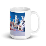 Wishing You a Joyous Holiday Season White Glossy Mug Great Gift!