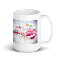 Happy Valentine Day White Glossy Mug