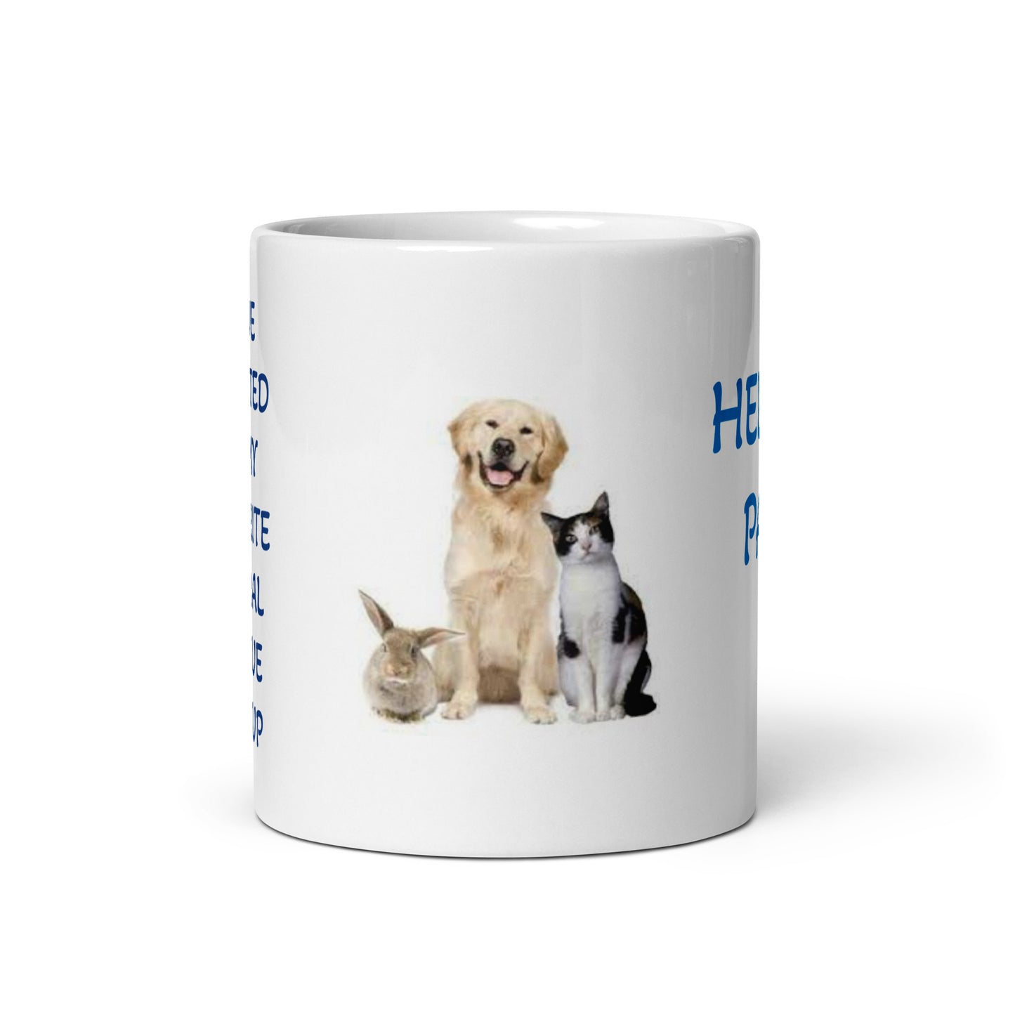 White glossy mug