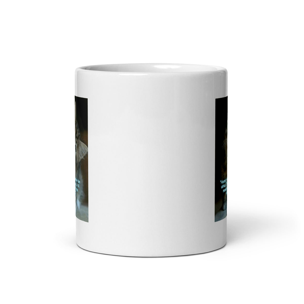 Adorable Kitten White Glossy Mug