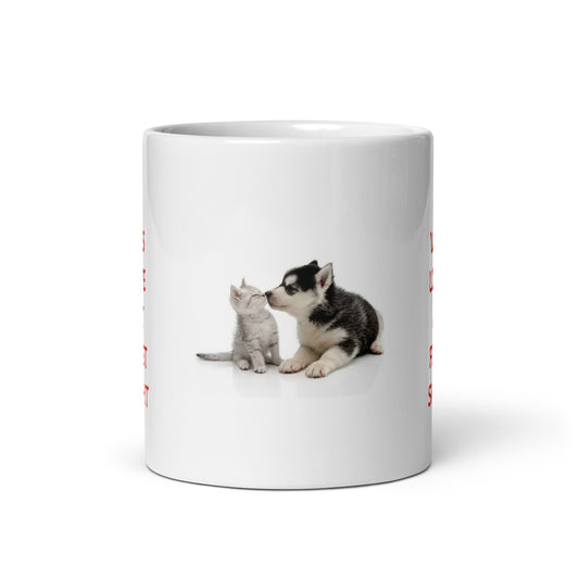 Love at First Sight Design White Glossy Mug