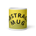 Abstract Art Design White Glossy Mug