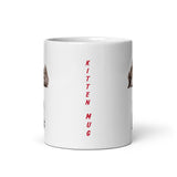 Kitten Design Coffee White Glossy Mug