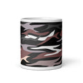 Abstract Art Design White Glossy Mug