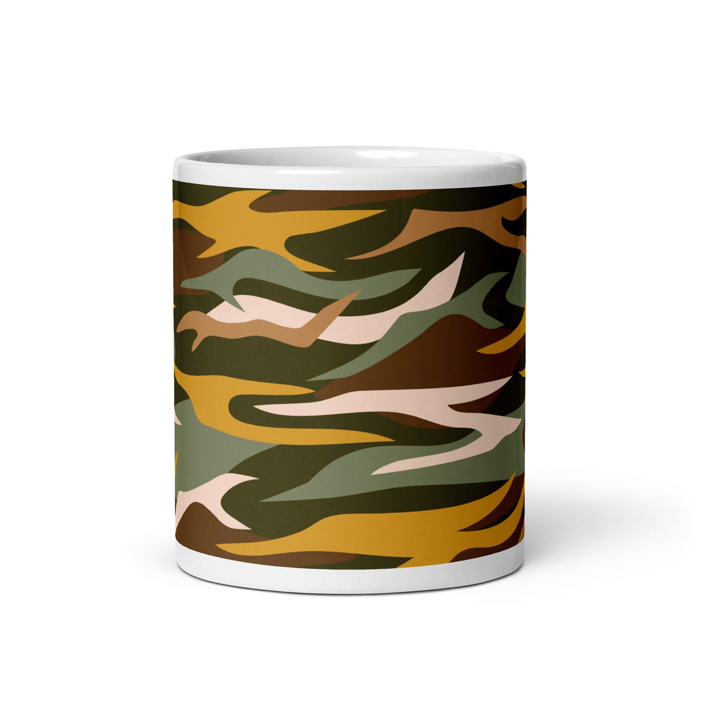 Wild Abstract Art White Glossy Coffee Mug