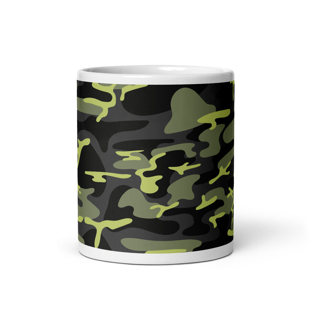 Abstract Art Design White Glossy Coffee Mug