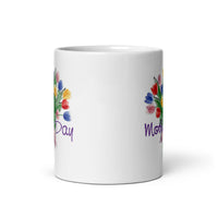 Happy Mothers Day Design White Glossy Coffee Mug