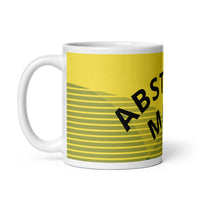 Abstract Art Design White Glossy Mug