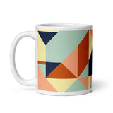 Abstract Art Design White Glossy Coffee Mug