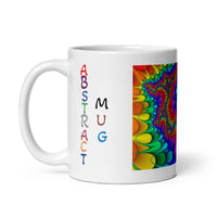 Abstract Art Design White Glossy Coffee Mug