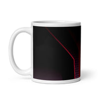 Abstract Art Design White Glossy Coffee Mug