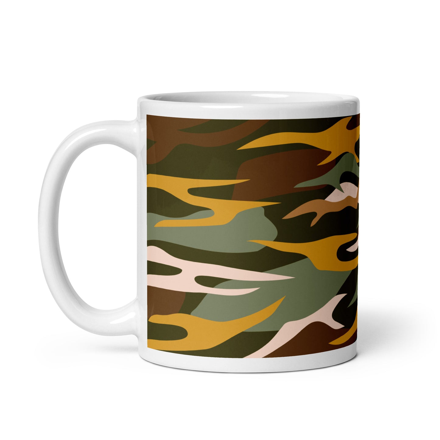 Wild Abstract Art White Glossy Coffee Mug