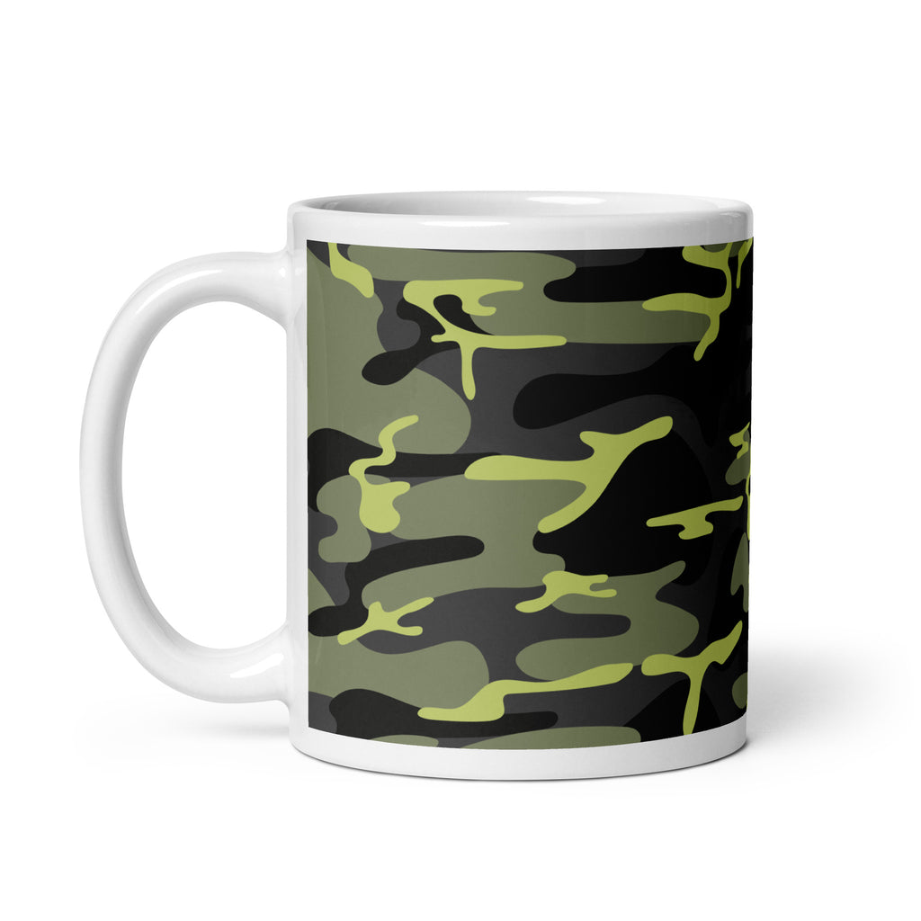 Abstract Art Design White Glossy Coffee Mug