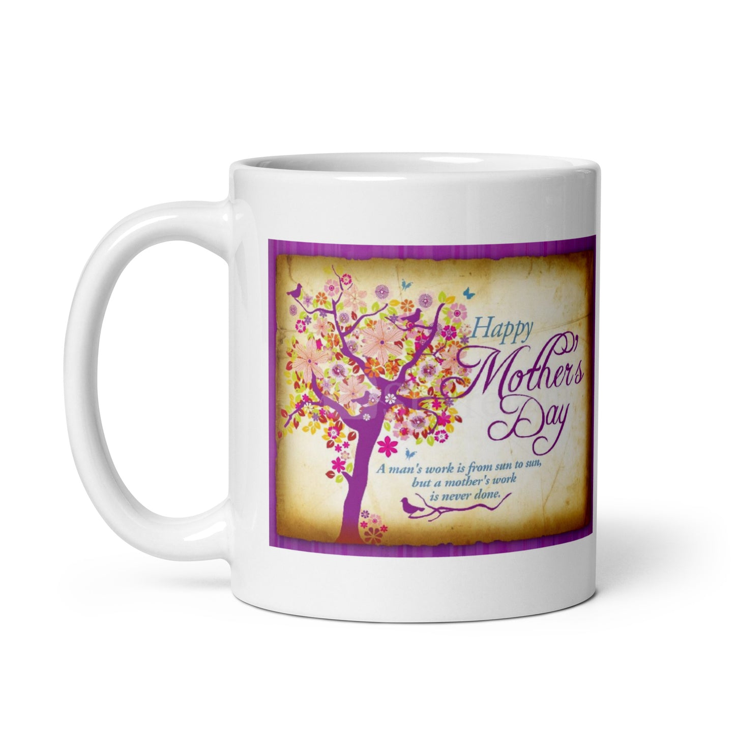 Mothers Day Design White Glossy Coffee Mug