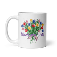 Happy Mothers Day Design White Glossy Coffee Mug