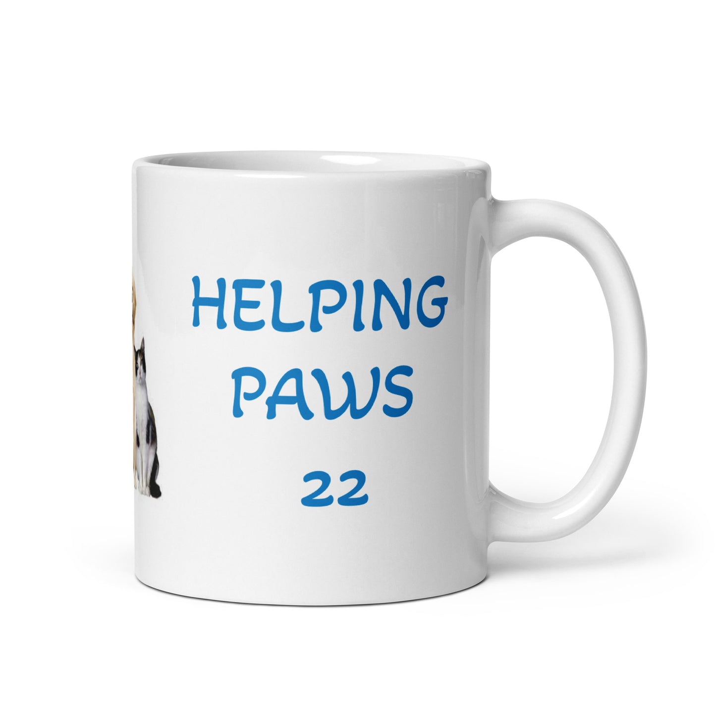 White glossy mug