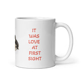 Love at First Sight Design White Glossy Mug