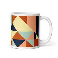 Abstract Art Design White Glossy Coffee Mug