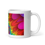 Abstract Art Design White Glossy Coffee Mug