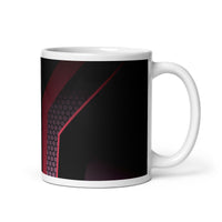 Abstract Art Design White Glossy Coffee Mug