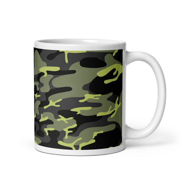 Abstract Art Design White Glossy Coffee Mug