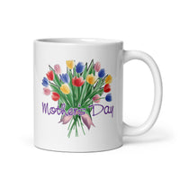 Happy Mothers Day Design White Glossy Coffee Mug