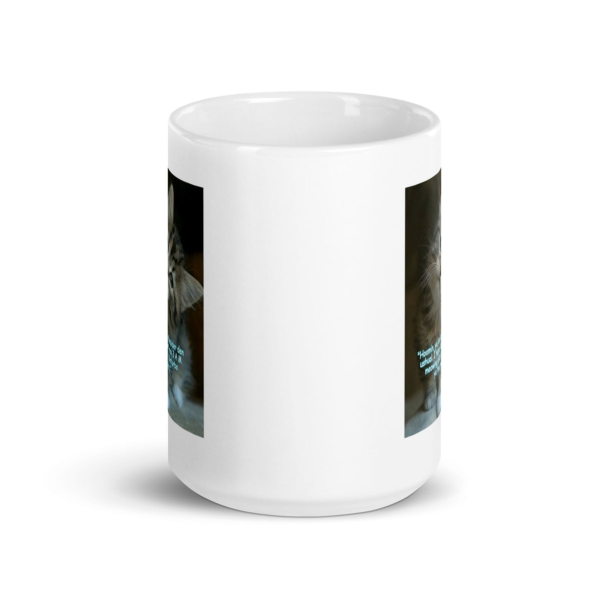 Adorable Kitten White Glossy Mug