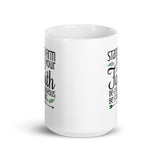 Stand Firm in Your Faith White Glossy Mug