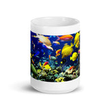 Aquarium Fish White Glossy Mug