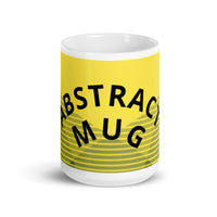 Abstract Art Design White Glossy Mug