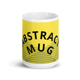 Abstract Art Design White Glossy Mug