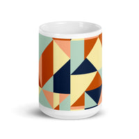 Abstract Art Design White Glossy Coffee Mug
