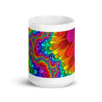 Abstract Art Design White Glossy Coffee Mug